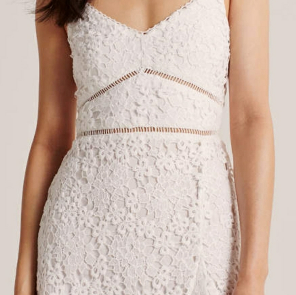 Abercrombie & Fitch Dress Medium White